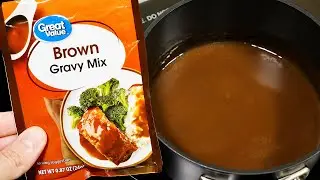 How To Make Great Value Brown Gravy Mix
