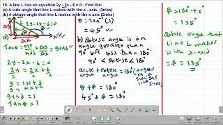 MATH: FORM2: EQUATIONS OF A STRAIGHT LINE: LESSON 11