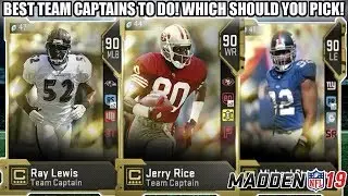 BEST FREE 90 OVERALL TEAM CAPTAIN TO DO! WHICH CAPTAIN TO PICK! | MADDEN 19 ULTIMATE TEAM