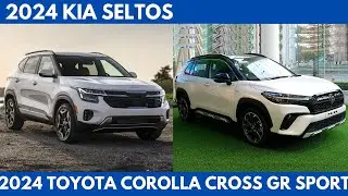 New 2024 Kia Seltos Vs. 2024 Toyota Corolla Cross GR Sport are the compact SUV Comparison