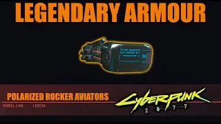 Cyberpunk 2077 - TECHIE OCUSET - LEGENDARY ARMOUR