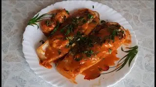 фаршированный кабачок с индейкой в духовке