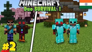 We Made An Full Diamond Armor🔥||Minecraft Duo Survival Series Ep 2 by Devone