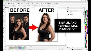 How to remove picture background in #CorelDraw - The easiest way