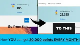How to Get 20,000 Microsoft Rewards Points EVERY MONTH! (OUTDATED)