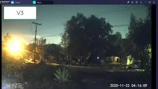 WYZE Cam V2 vs  V3 Night Comparison