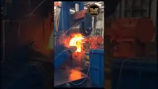 Hot forging process. #sortvideo. #technology. #youtubesorts.