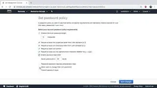 AWS Change Password Policy