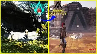 AC 3 Cave with Animus vs AC Odyssey Atlantis ( AC 3 vs Ac Odyssey)