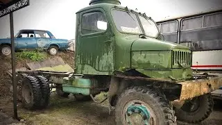 Купили шестиколесный грузовик на порталах Praga V3S и сразу его потеряли...