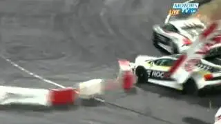 Race of Champions 2012 Tom Kristensen vs Andy Priaulx Crash