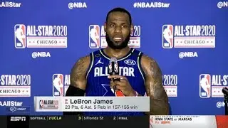 [BREAKING] LeBron James PostGame Interview; NBA All-Star: Team LeBron def. Team Giannis 157-155