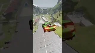 Which GERMAN Car Can Jump longest  #beamngdrive
