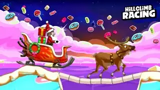 Hill Climb Racing: SLEIGH on MEGA DESERT 1284m
