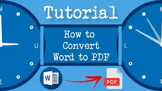Tutorial: How to Convert a Word File into a PDF File | Word 2020 - 3 Easy Ways