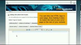 How to create custom error pages in cPanel