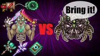 Moonlord weapons vs Ocram ll terraria