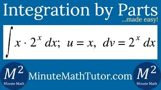 Integration by Parts | Integrate x*2^x dx; u=x dv=2^x dx by Parts