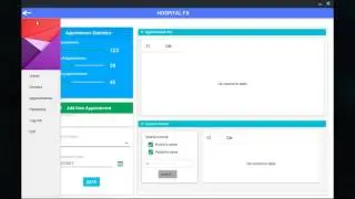 Javafx material design hospital management system