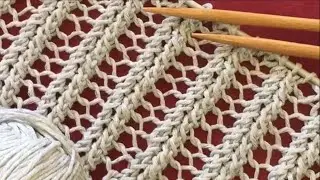 Two needle knitting model for summer. You can do it on the first try.