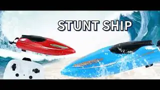 2.4G Mini RC Stunt Boat with LED light
