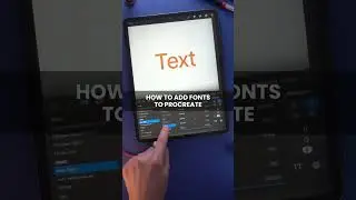 How to add fonts to Procreate 