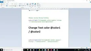 Data Binding Tips (Change Text Color , View Visible , Change String )