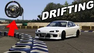 Assetto Corsa Drifting With Wheel Cam Nissan Silvia !