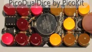 DIY Soldering Electronic Double Dice with Pre-Programmed Microchip PIC from PicoKit