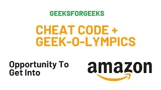 🎯 @GeeksforGeeksVideos Cheat Code + Geek-O-Lympics For Product-Based Companies