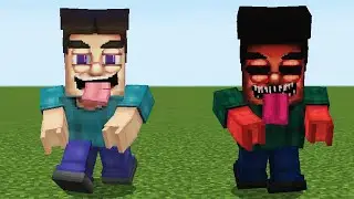 Grotesque Steve horror addon in Minecraft PE Bedrock edition
