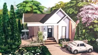 The Sims 4 BASE GAME HOUSE 🏡 | 17k Starter Home | NO CC  | Stop Motion Speedbuild