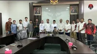 AUDIENSI DENGAN PJ BUPATI TEGAL MEMBAHAS PENGELOLAAN STADION TRI SANJA
