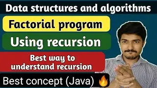 factorial program using recursion in java | factorial program in java