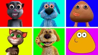 Talking Juan vs Talking Pablo vs Tom vs Talking Ben vs Peu RTX vs Pou