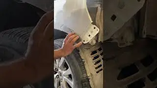Applying gray putty on fender nicely #art  #automobile  #ararautozoneas