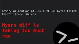 Myers diff algorithm takes too much ram