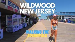 Walking the Boardwalk in Wildwood, New Jersey - July 2024