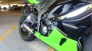 2011 Kawasaki ZX6R walkaround & revving
