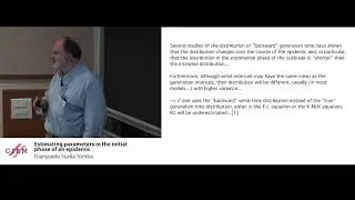 Gianpaolo Scalia Tomba: Estimating parameters in the initial phase of an epidemic