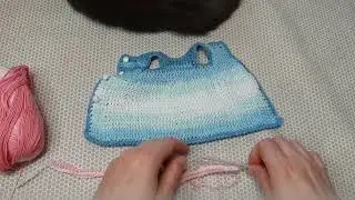 Платье Тунис 1. Платье для куклы Паола Рейна. Тунисский крючок