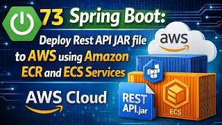 73 - Spring Boot : Deploy Rest API JAR file to AWS using Amazon ECR and ECS Services | AWS Cloud