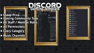 [SHARE!!] Discord Template Gaming Community , All Roles & Channels | 