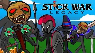 I'm fighting hordes of zombies in Stick War: Legacy - GamesTI