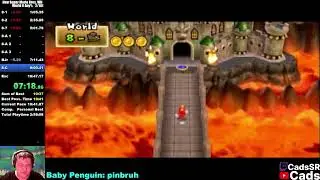 [World Record] New Super Mario Bros. Wii World 8 Any% Speedrun In 10:39