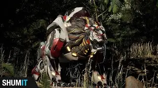 Cinematic preview: Sci-fi Grizzly. Gameready character