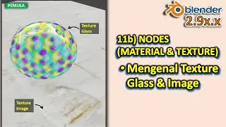 Tutorial Blender 2.9 Pemula 11b Nodes - Mengenal Node Texture, Node Glass, & Node Image Texture