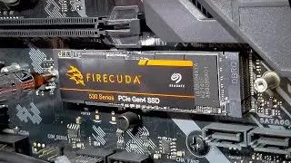 Seagate FireCuda 530 1TB: ASUS TUF Gaming X570-Plus M.2_1 vs M.2_2 Slot - Speed & Heatsink Testing