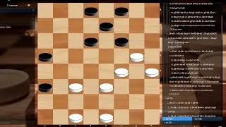 Checkers lesson on gambit endgame ideas.