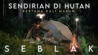 Solo Camping Enjoying Spicy Seblak In The Forest - New EDC flashlight Wuben X0 Part1